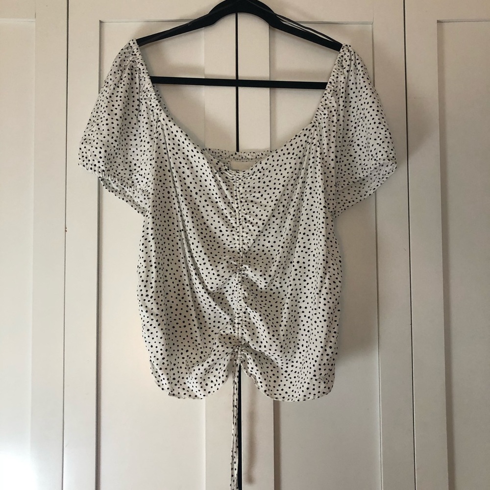 Polka dotted Crop Top